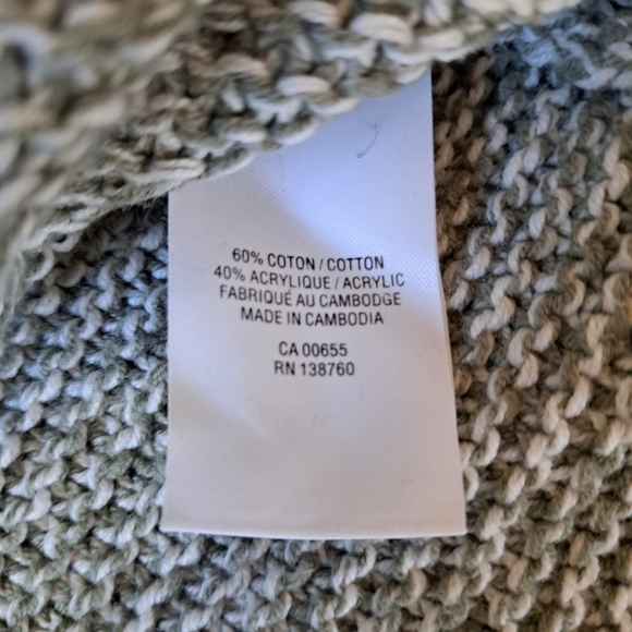 Reitmans Knit Sweater Women's XL Green Crewneck Cozy Neutral Heathered - Picture 8 of 11